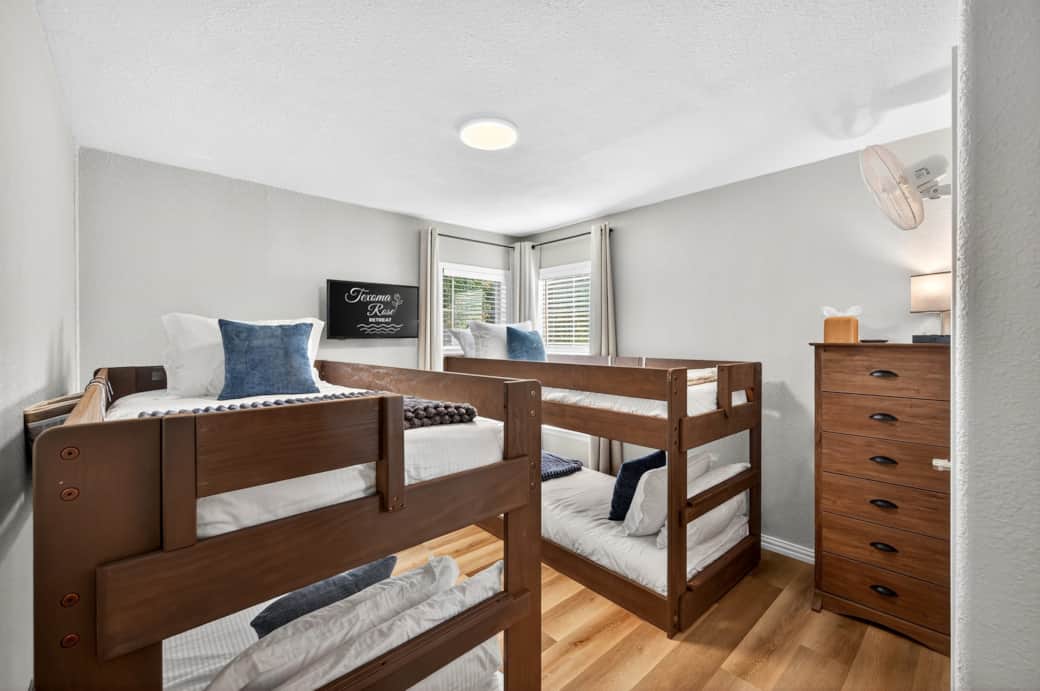 Bunk room with smart TV