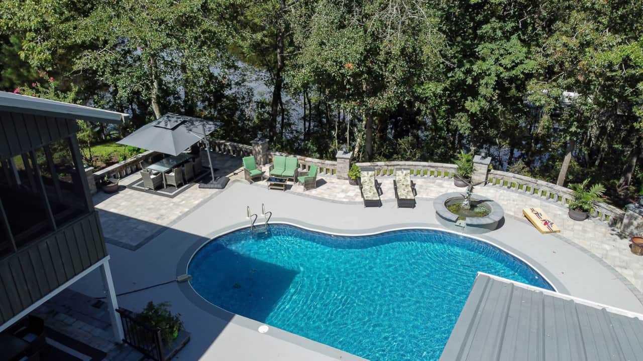 Drone Shot of Pool