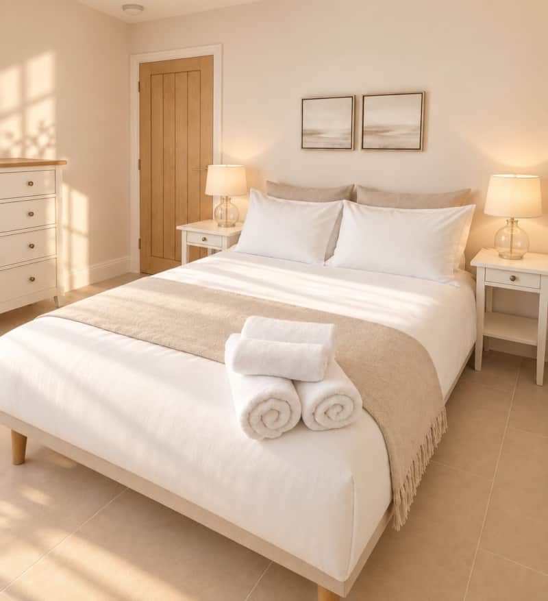 Second master king bedroom at The Cotswold Barn