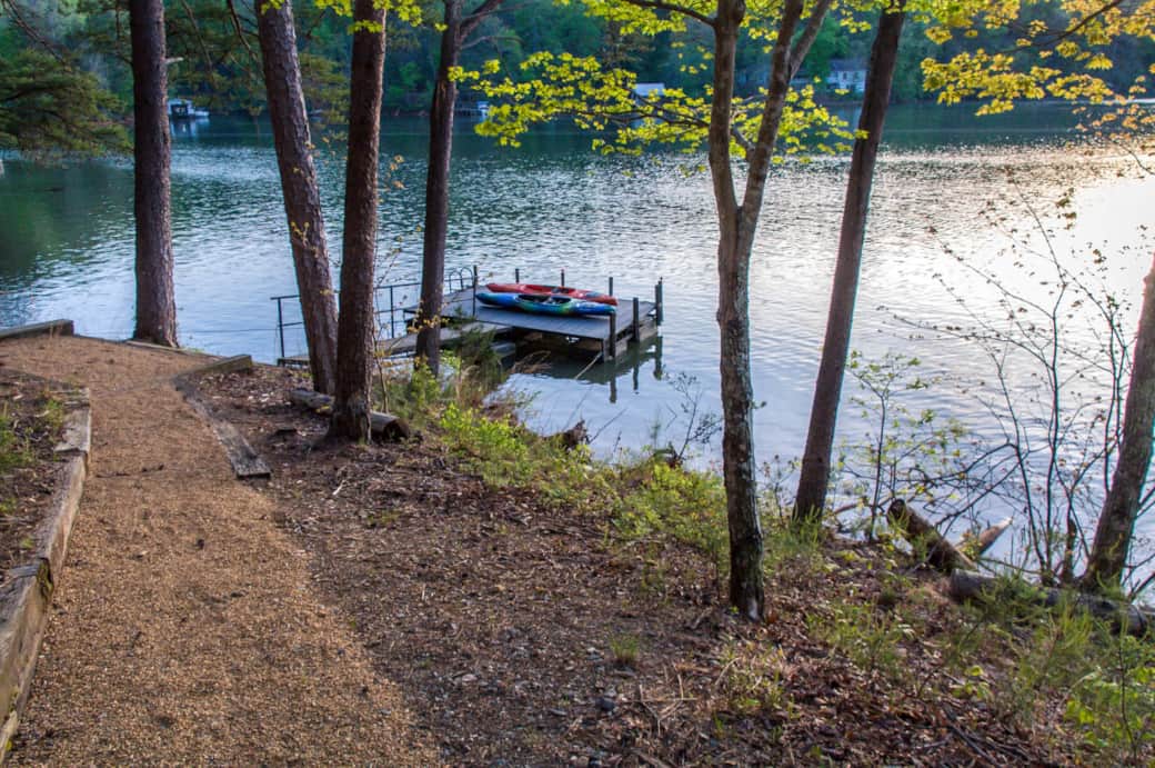 Path to Down to Dock from Fire Pit Path to Down to Dock from Fire Pit