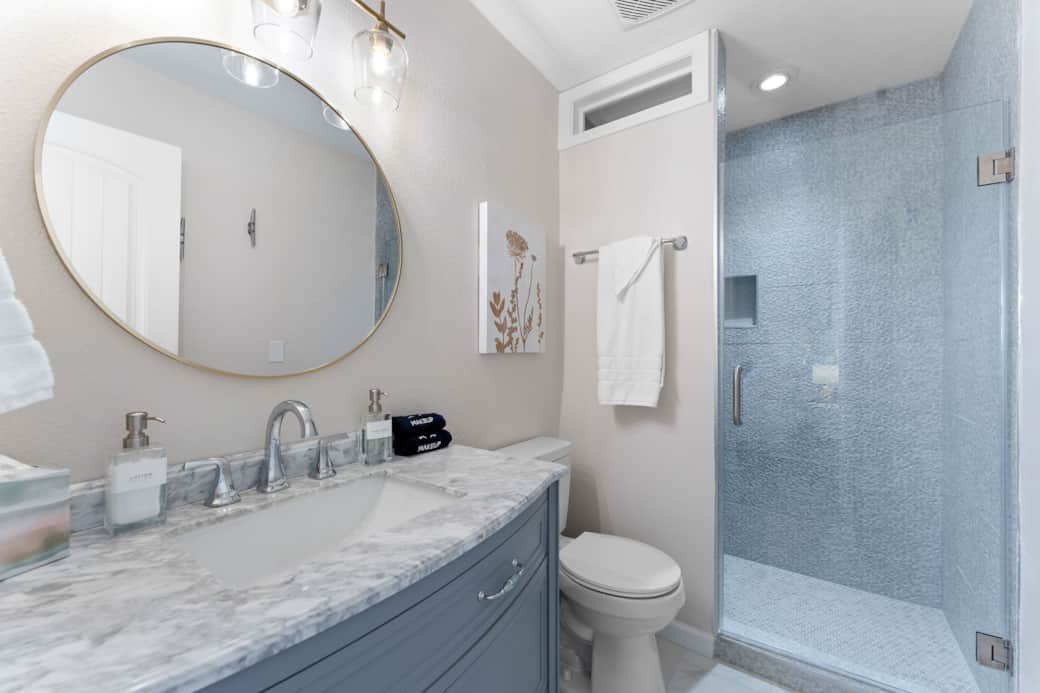 Custom walk-in shower