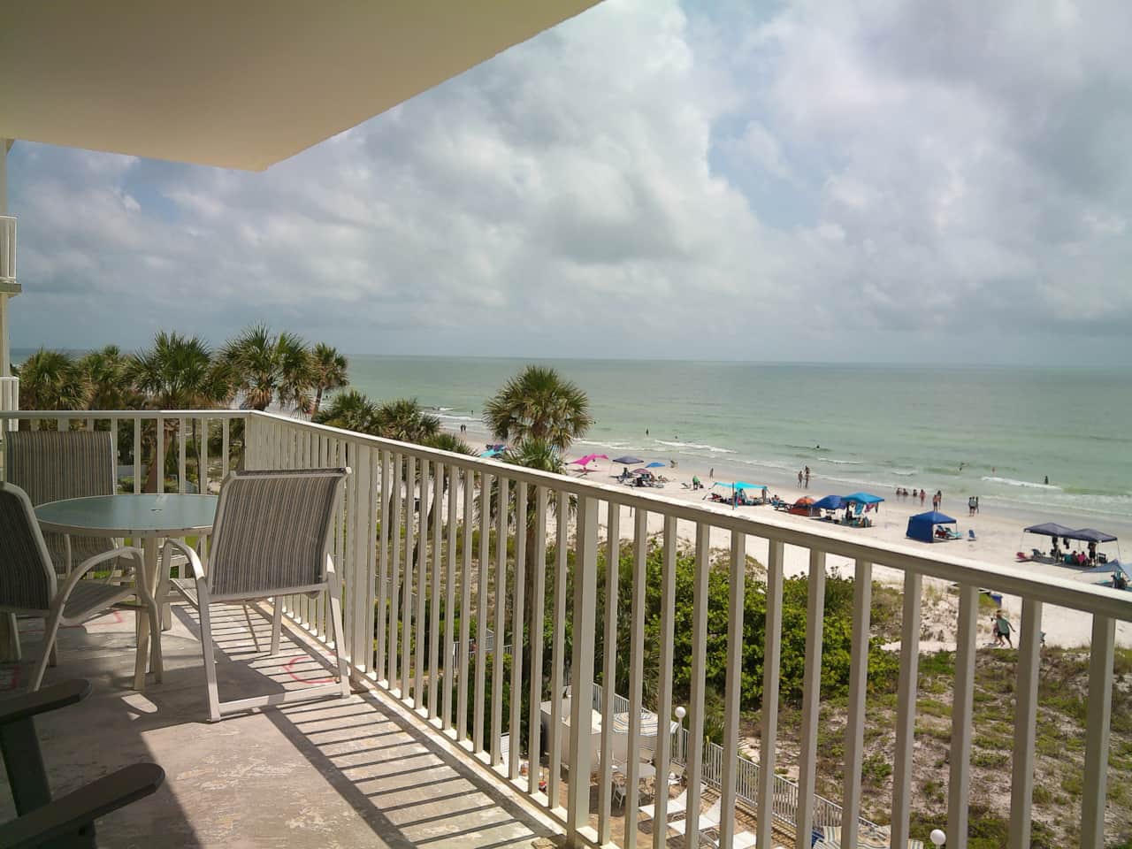 Southern view of Gulf from balcony