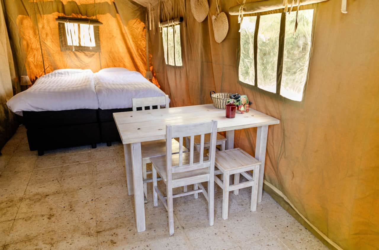 Slaapkamer safaritent