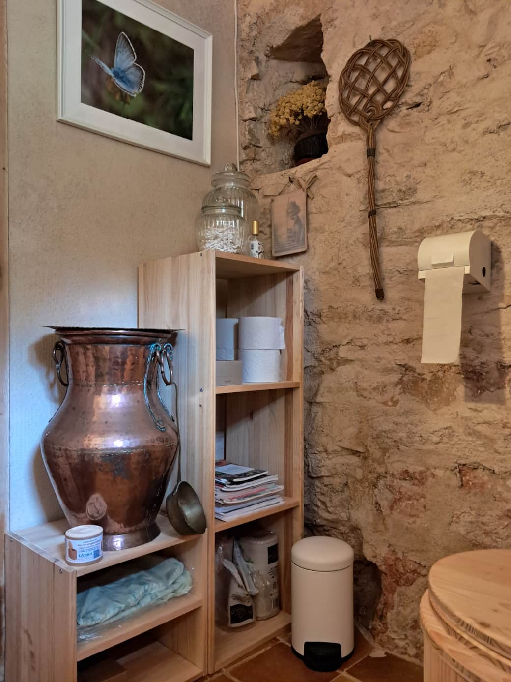 Pot a litière pour toilettes sèches et rangements