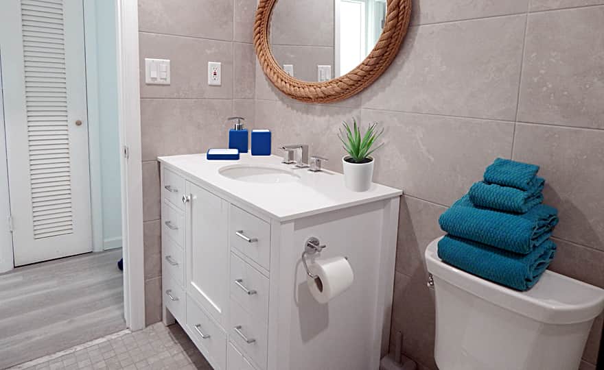 Unit #42 - Gorgeous Bathroom Renovation- Plenty of Storage.