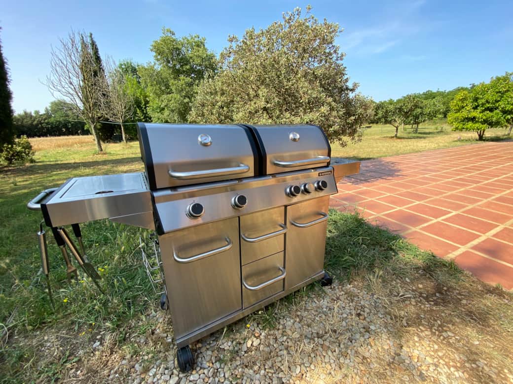 Barbecue à gaz pour les repas en groupe