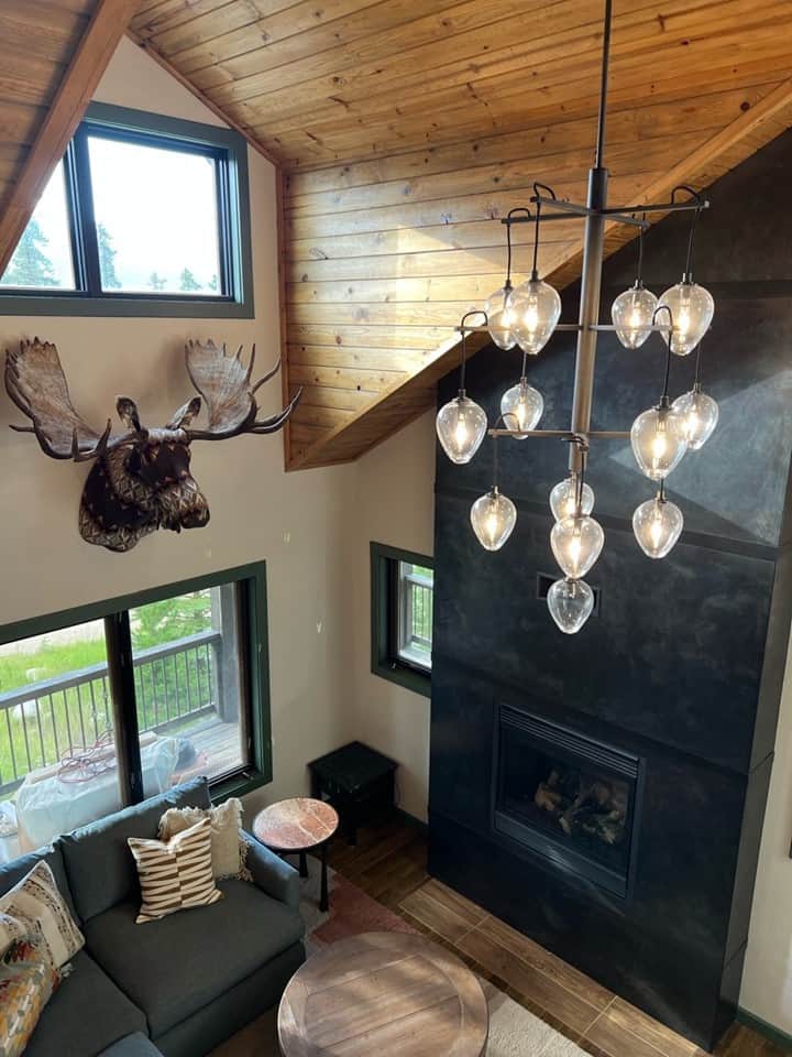 Living room from above on stairs