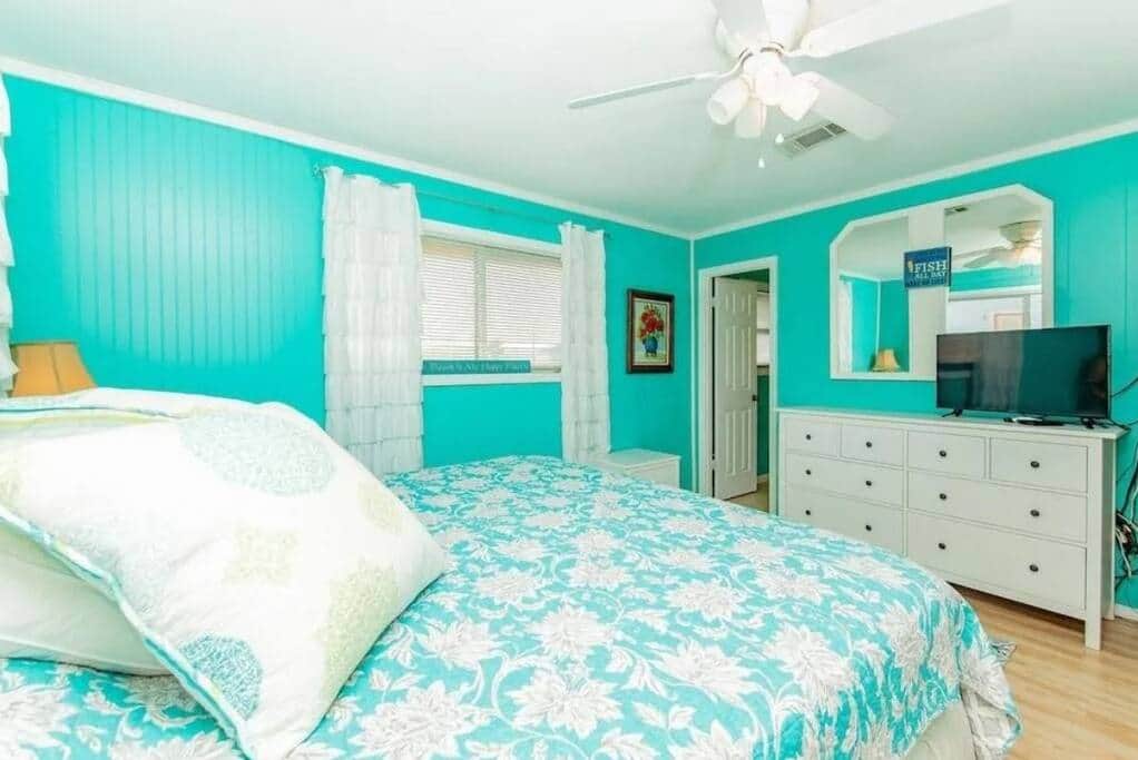 Master bedroom with king bed