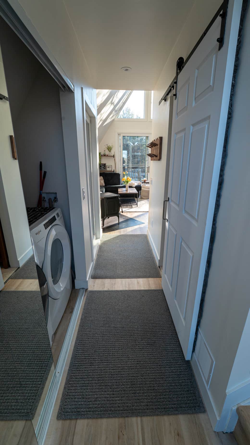 Hallway  and laundry section