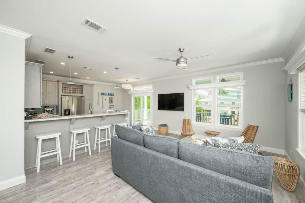 Open Floor Plan- Living Room/ Kitchen