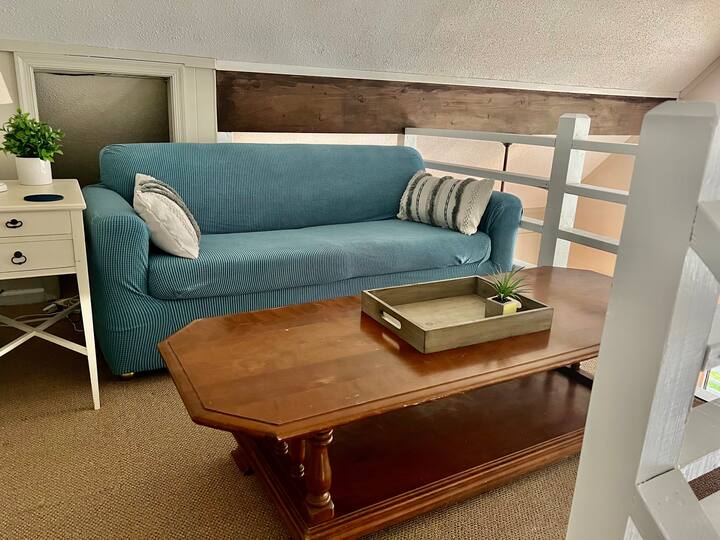 A sleeper sofa in case its needed.