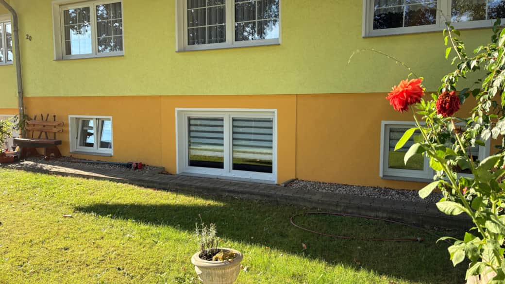 Außenansicht Untergeschoss FeWo