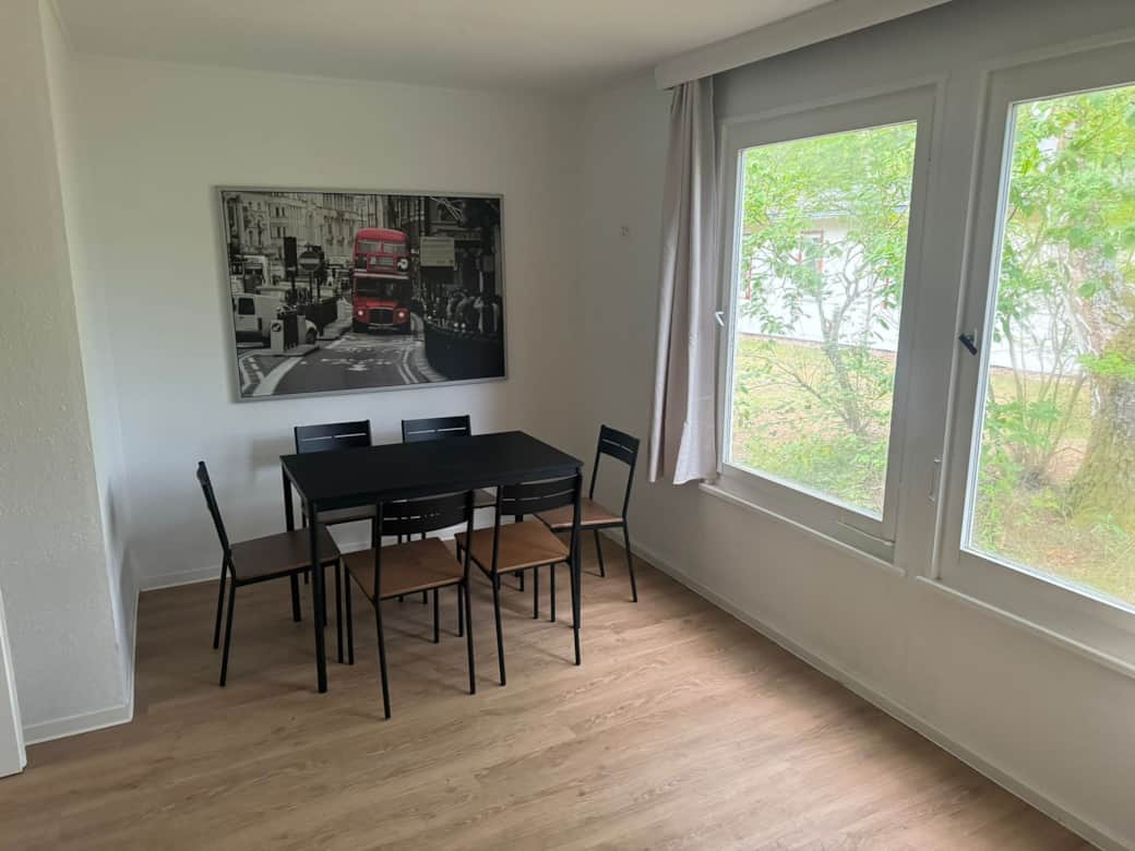 Essbereich im Wohnzimmer