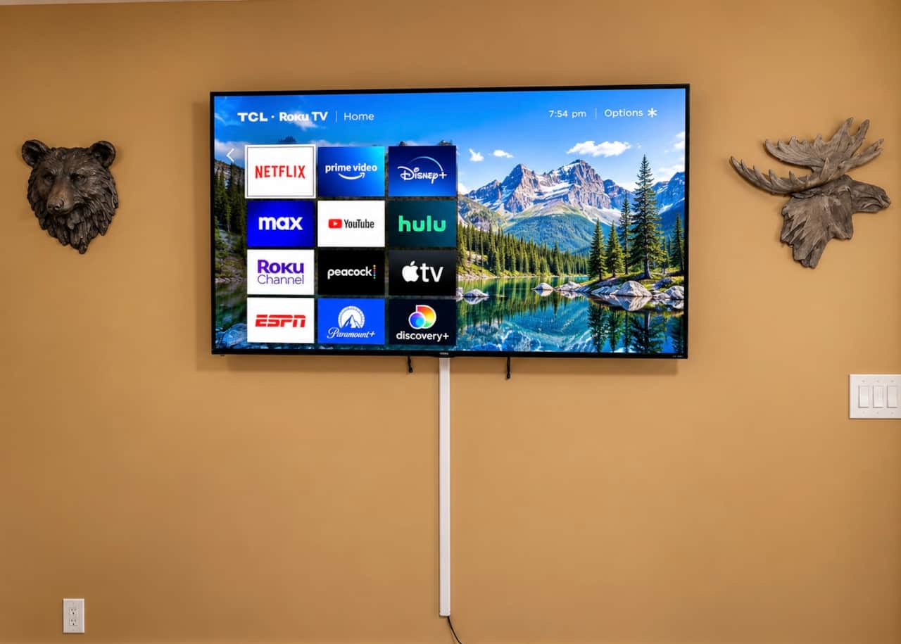 Large screen smart TV's in every bedroom!