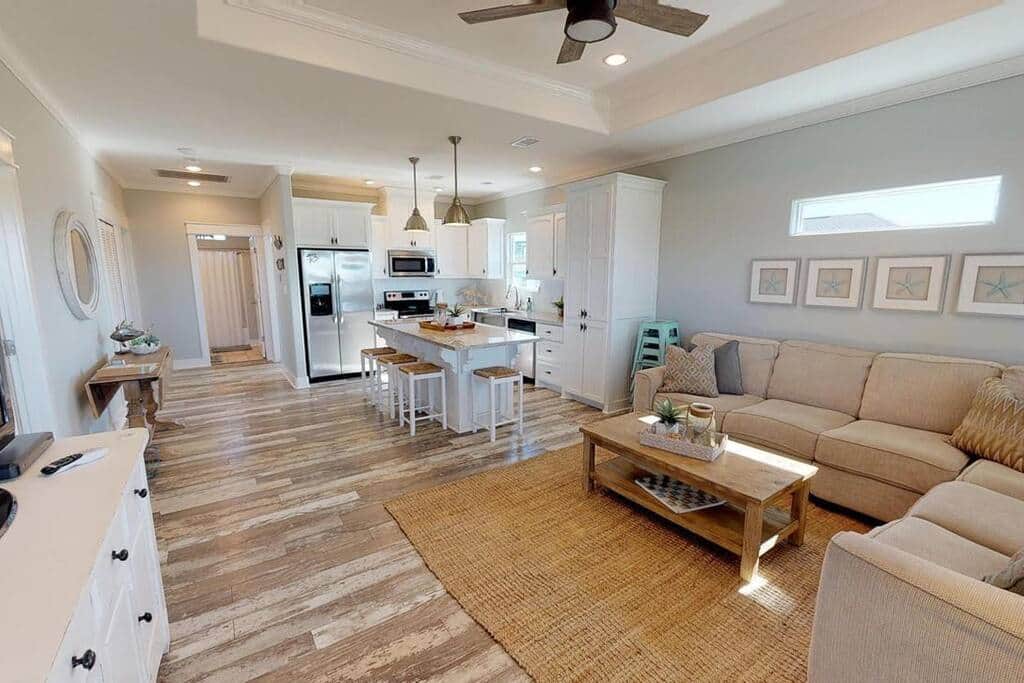 Open concept Living and Kitchen