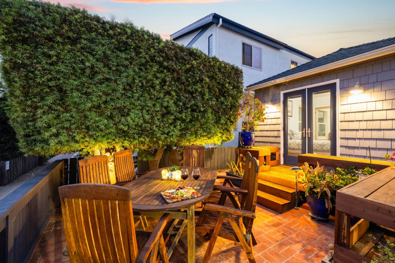 Private Patio with Cozy Outdoor Dining