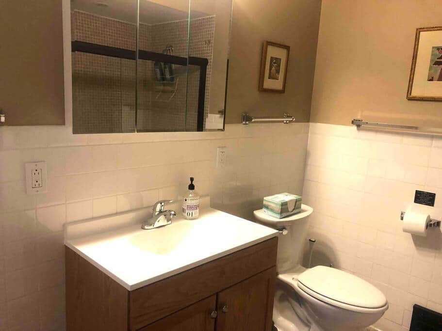 Updated large bathroom