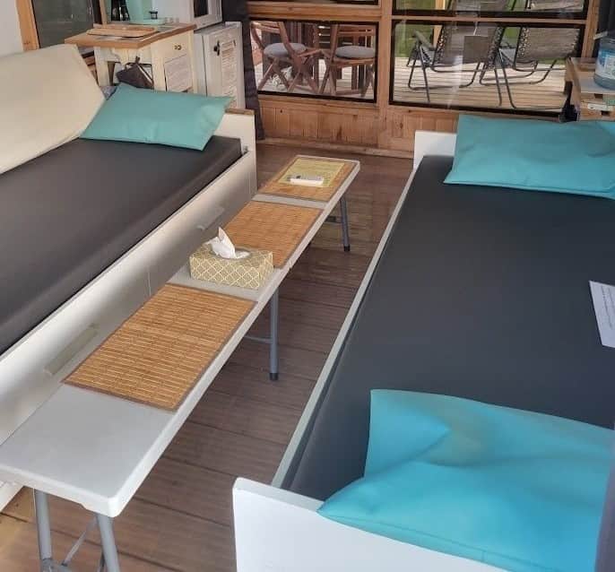 Jolie cabine avec vue panoramique et tout équipée (literie et serviettes EN OPTION)