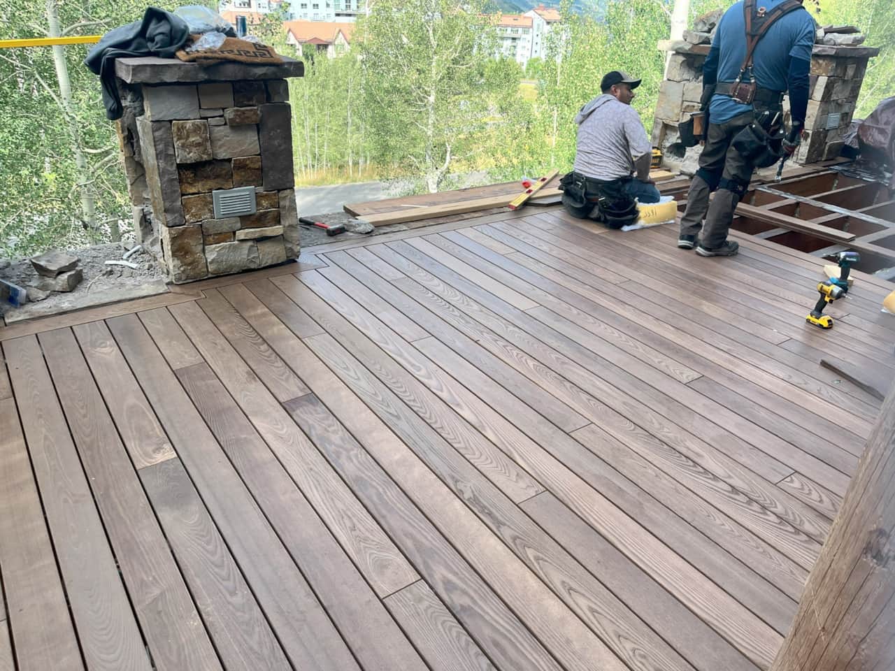 Deck replacement work at home in Mountain Village