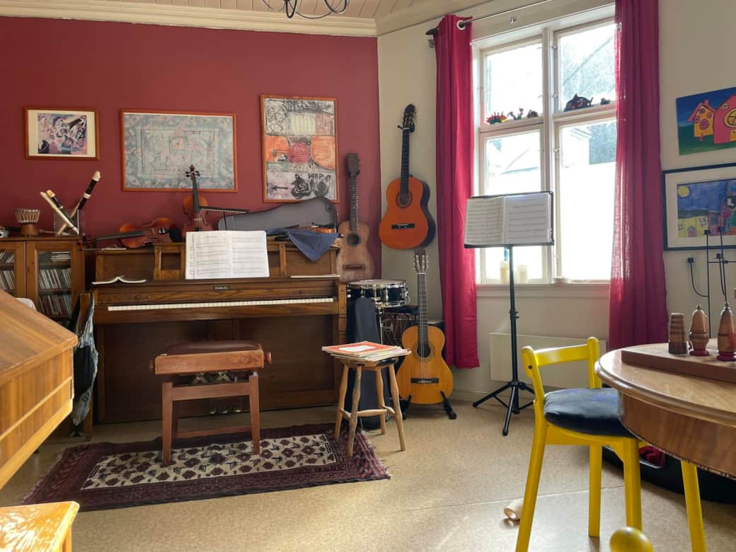 The music room