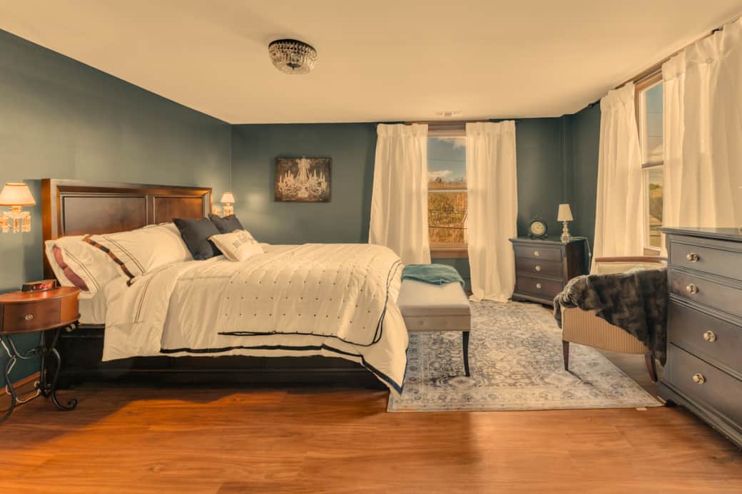 Guest Room Two:  Queen size bed supportive and soft