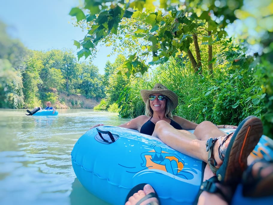Everyone loves tubing the San Marcso River!