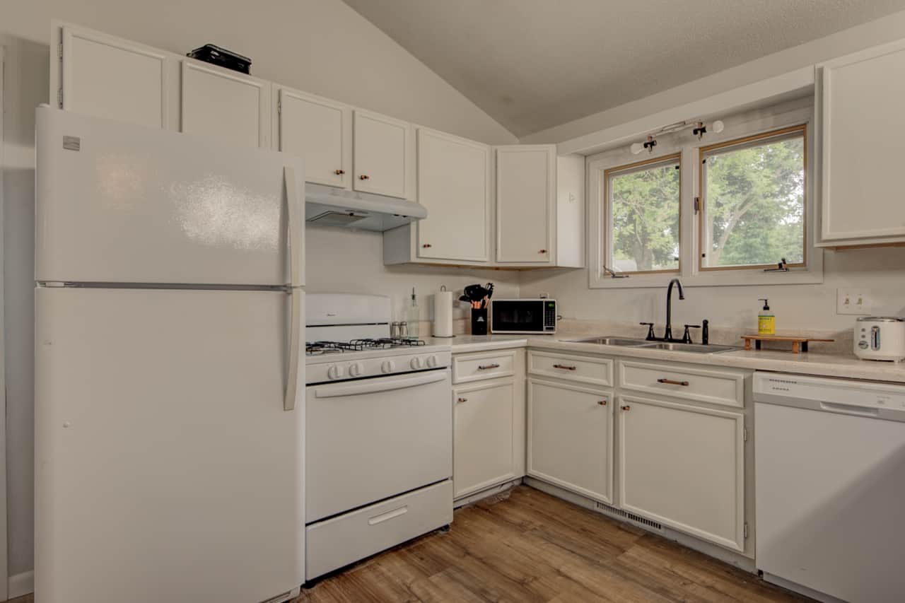 Fully stocked kitchen 