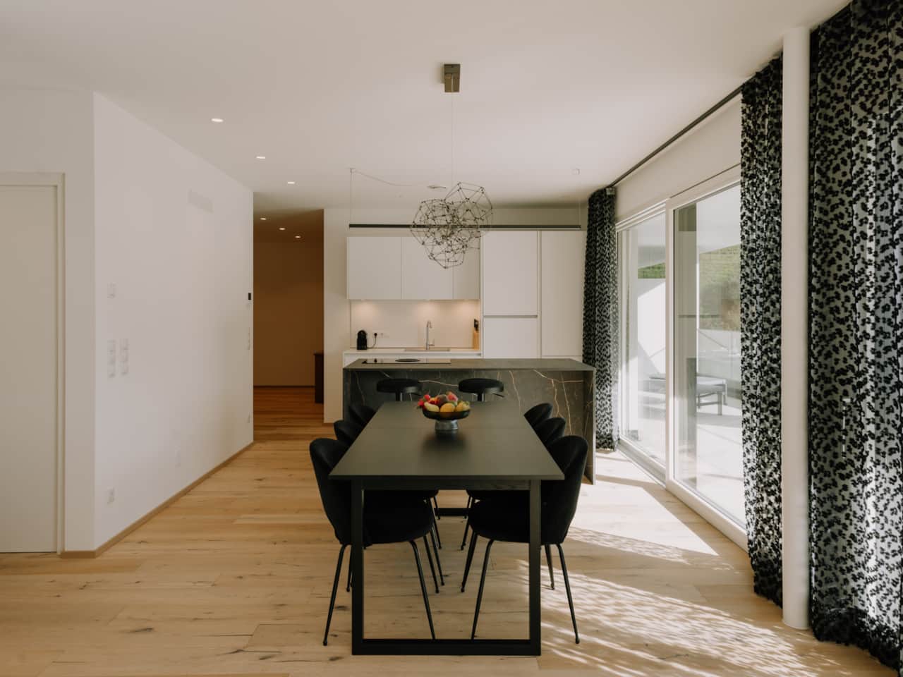 Kitchen-living room and dining area