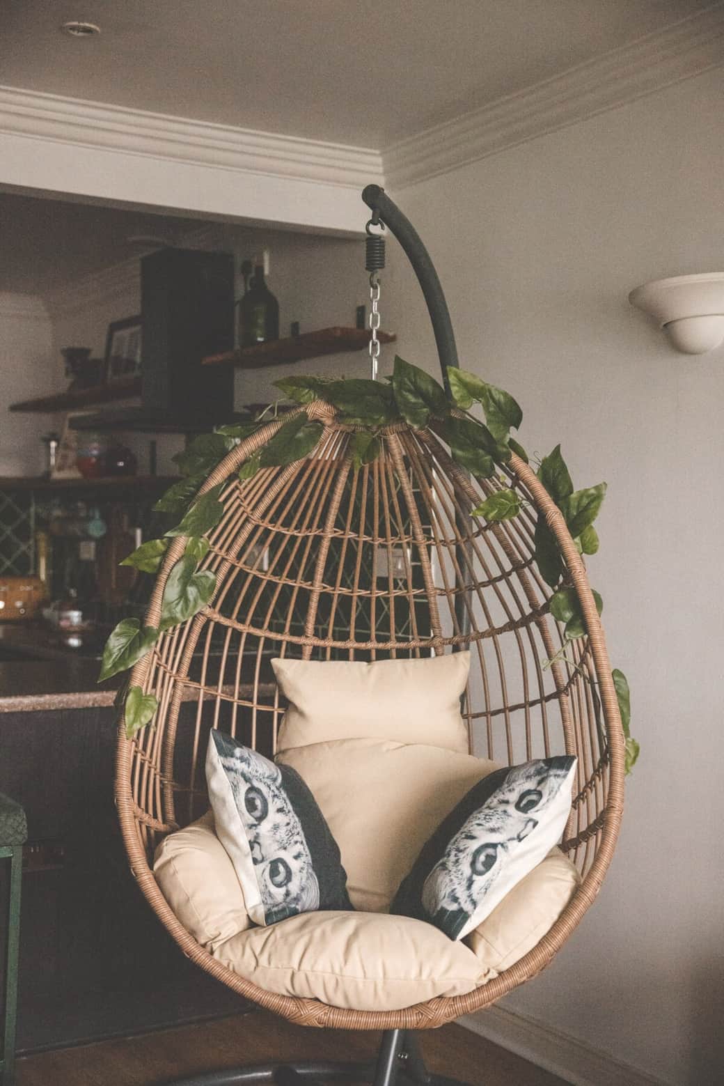 Swing Chair in Living Room Area