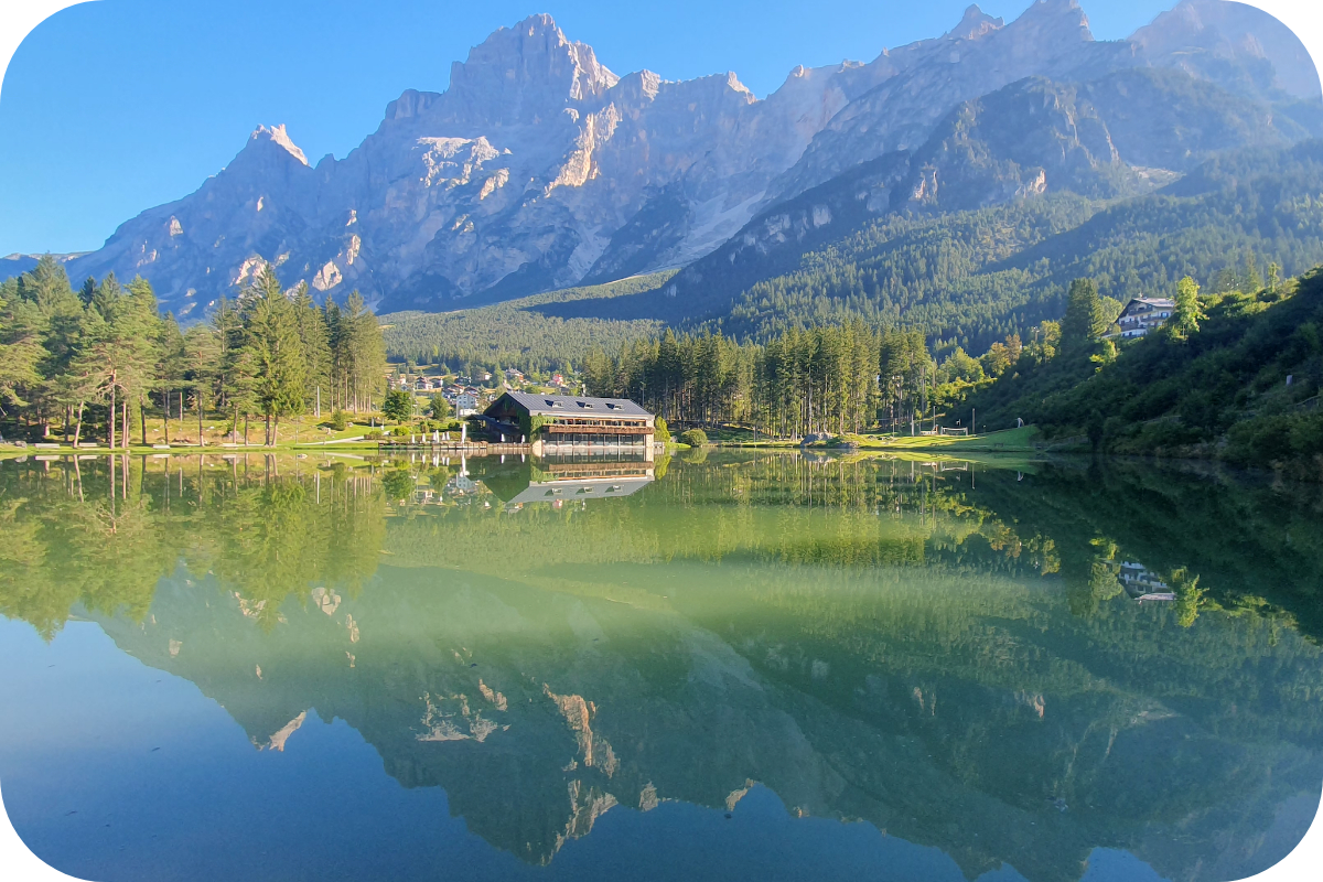 Lago di Mosigo a San Vito di Cadore, nelle Dolomiti