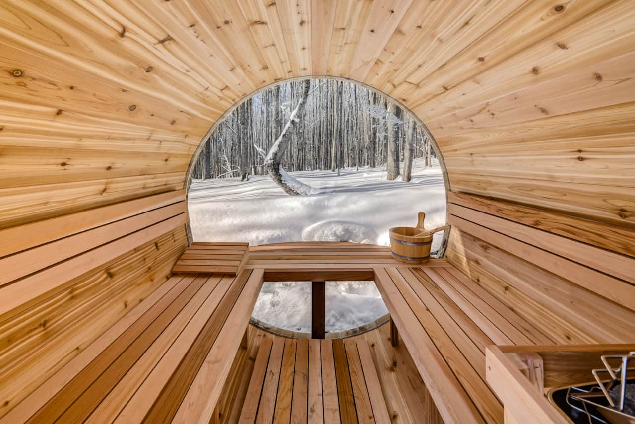 Panoramic view of the sauna