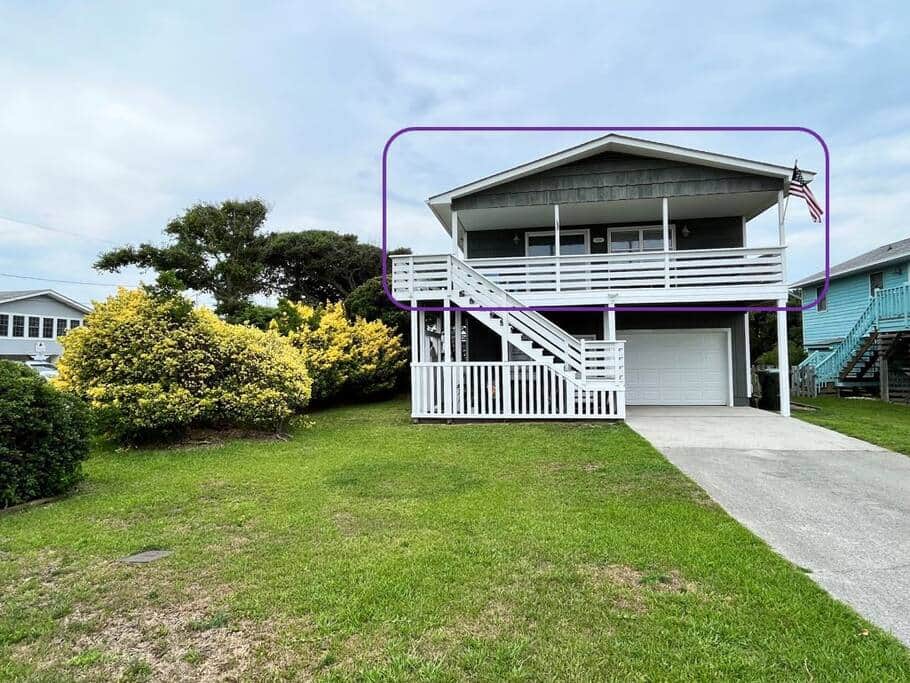 This listing only includes the top floor of the cottage