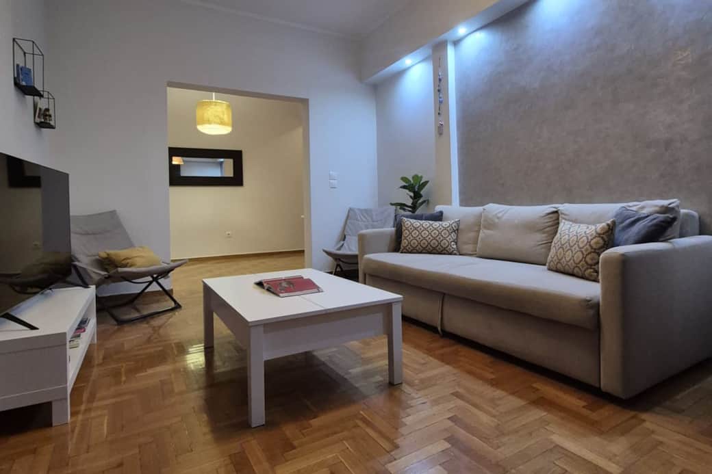 Spacious, bright living room that instantly creates a sense of home.