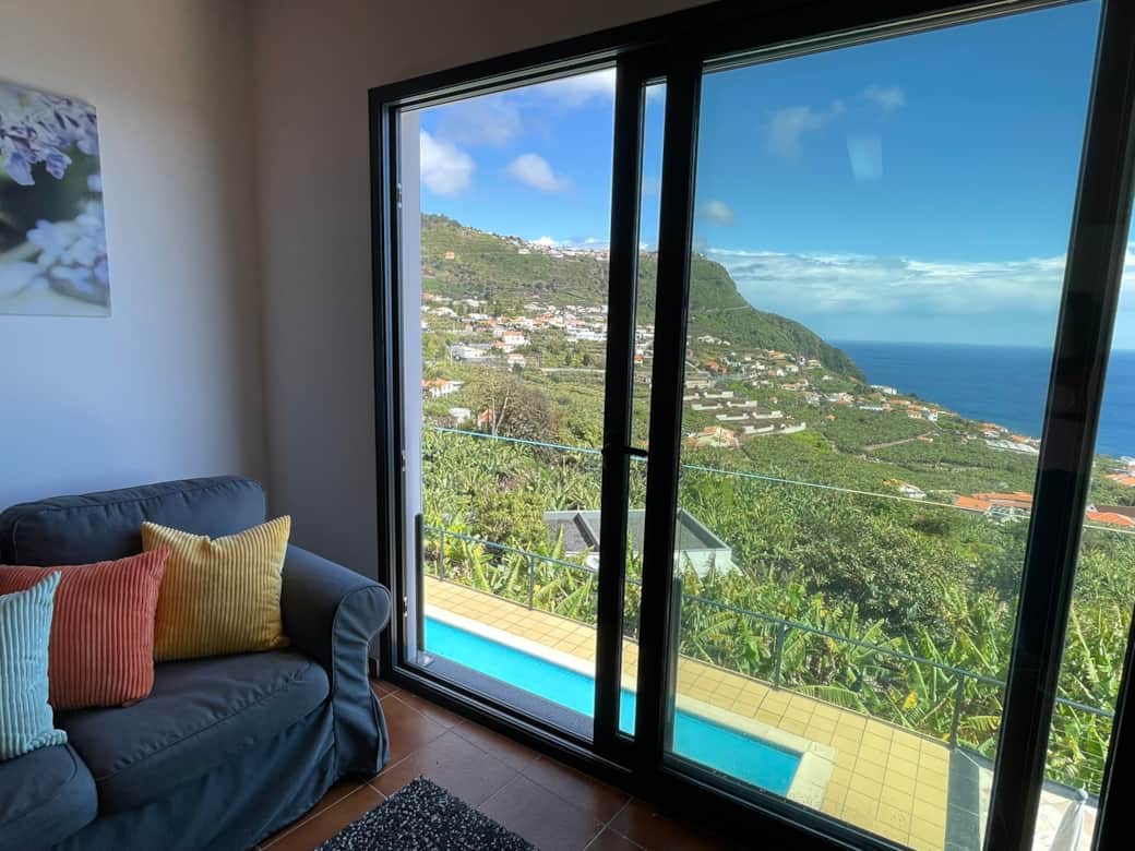 Lounge with pool view