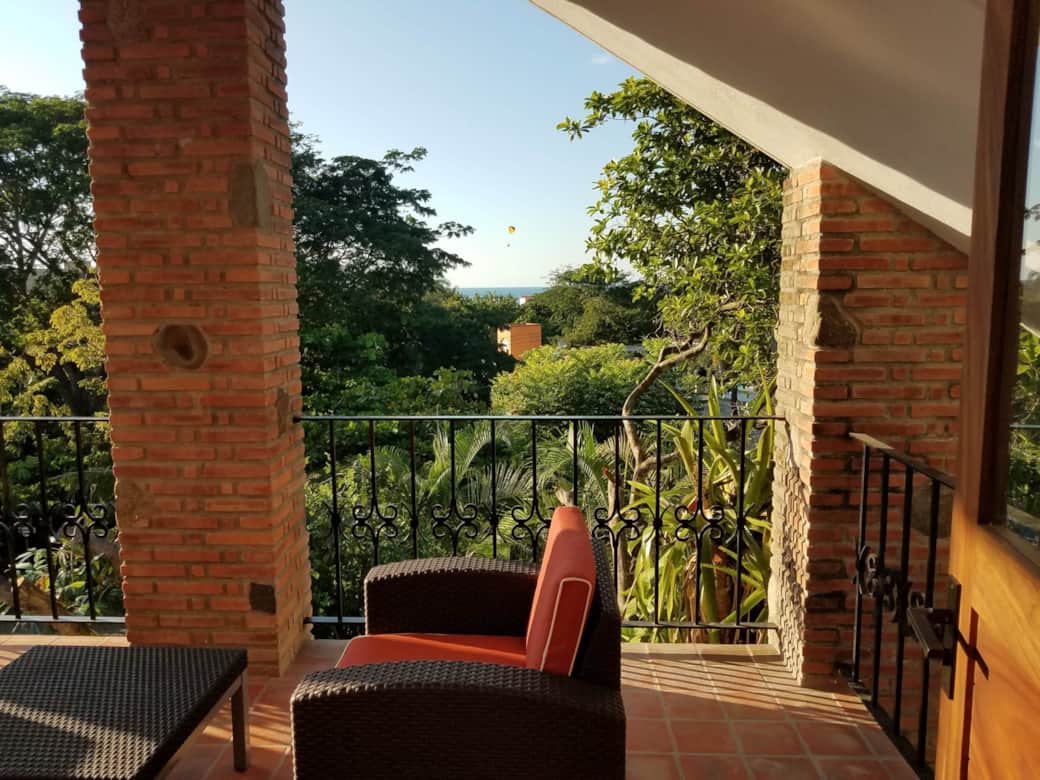Partial ocean view from 2nd floor patio