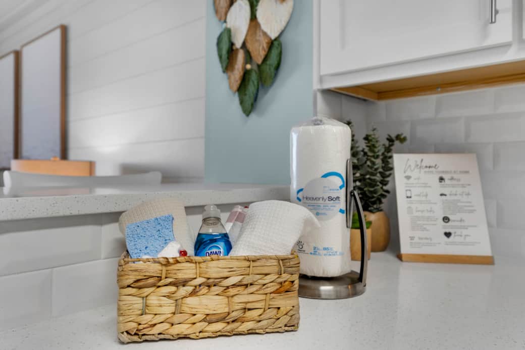 Complimentary starter cleaning supplies. Complimentary starter cleaning supplies.