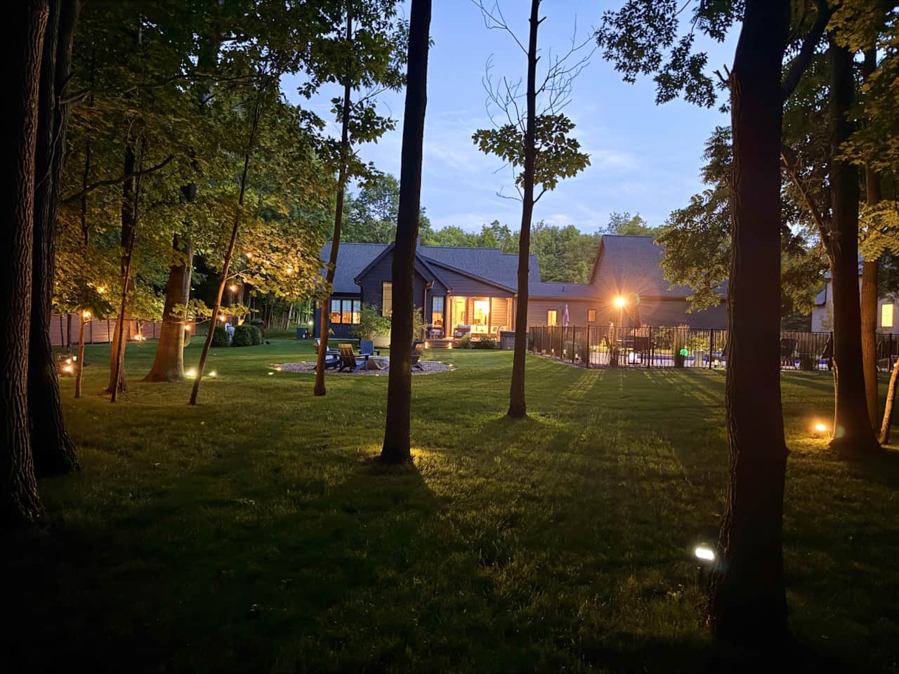 View from the woods