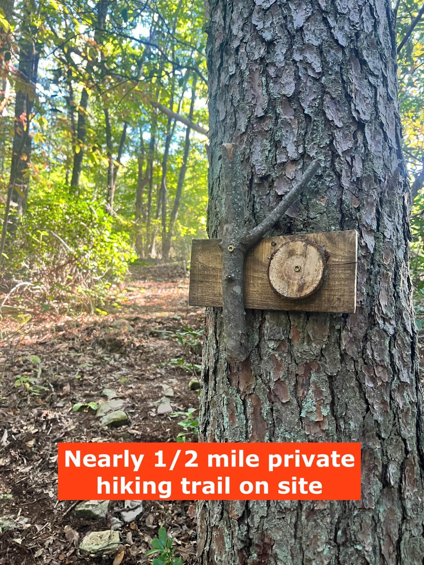 Private creekside trail