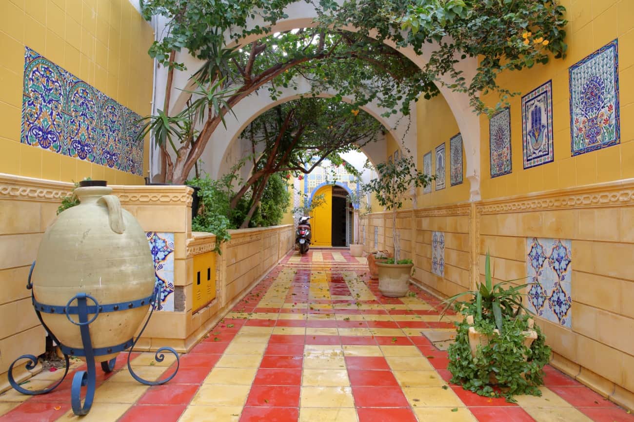 Médina de Mahdia Tunisie, entrée du Hammam