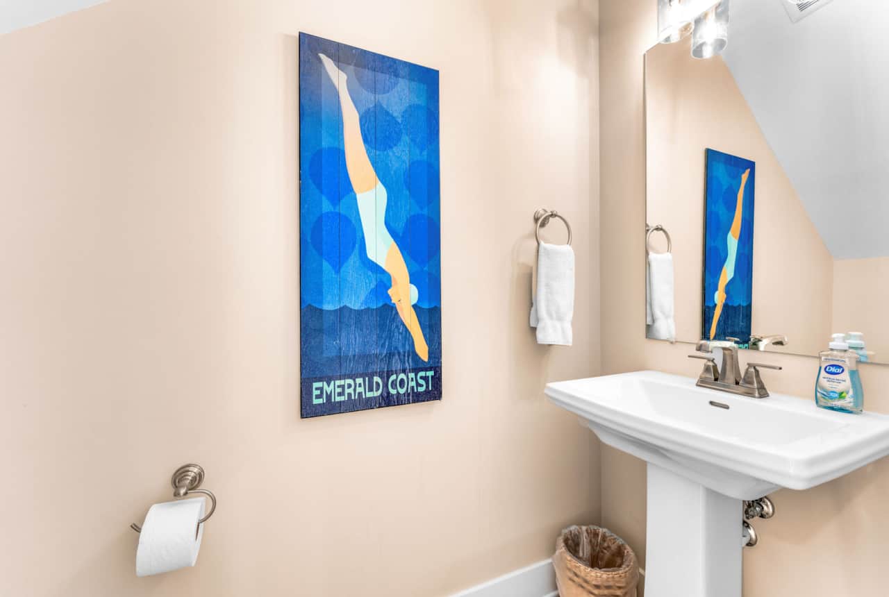 Powder Room off Entry