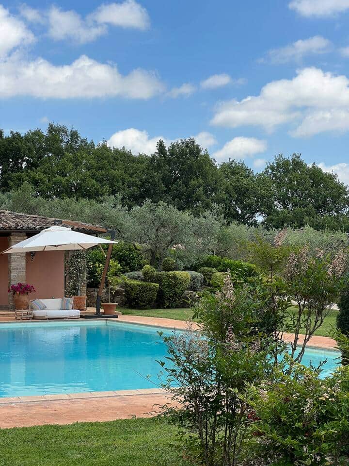 Schwimmbad und Garten