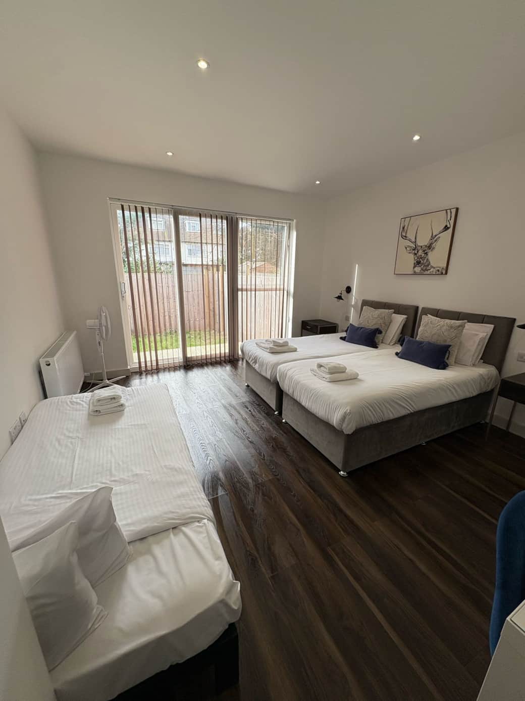 Master Bedroom with 3 single beds