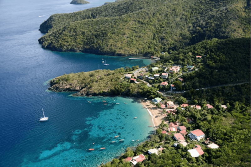 Les eaux calmes de Grande Anse d'Arlet