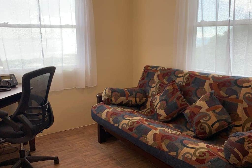 Private office with futon