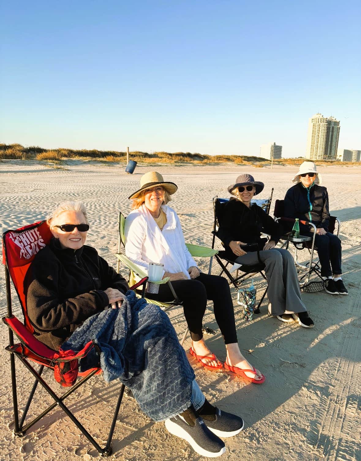 Friends gathering together in Galveston for a reunion stay