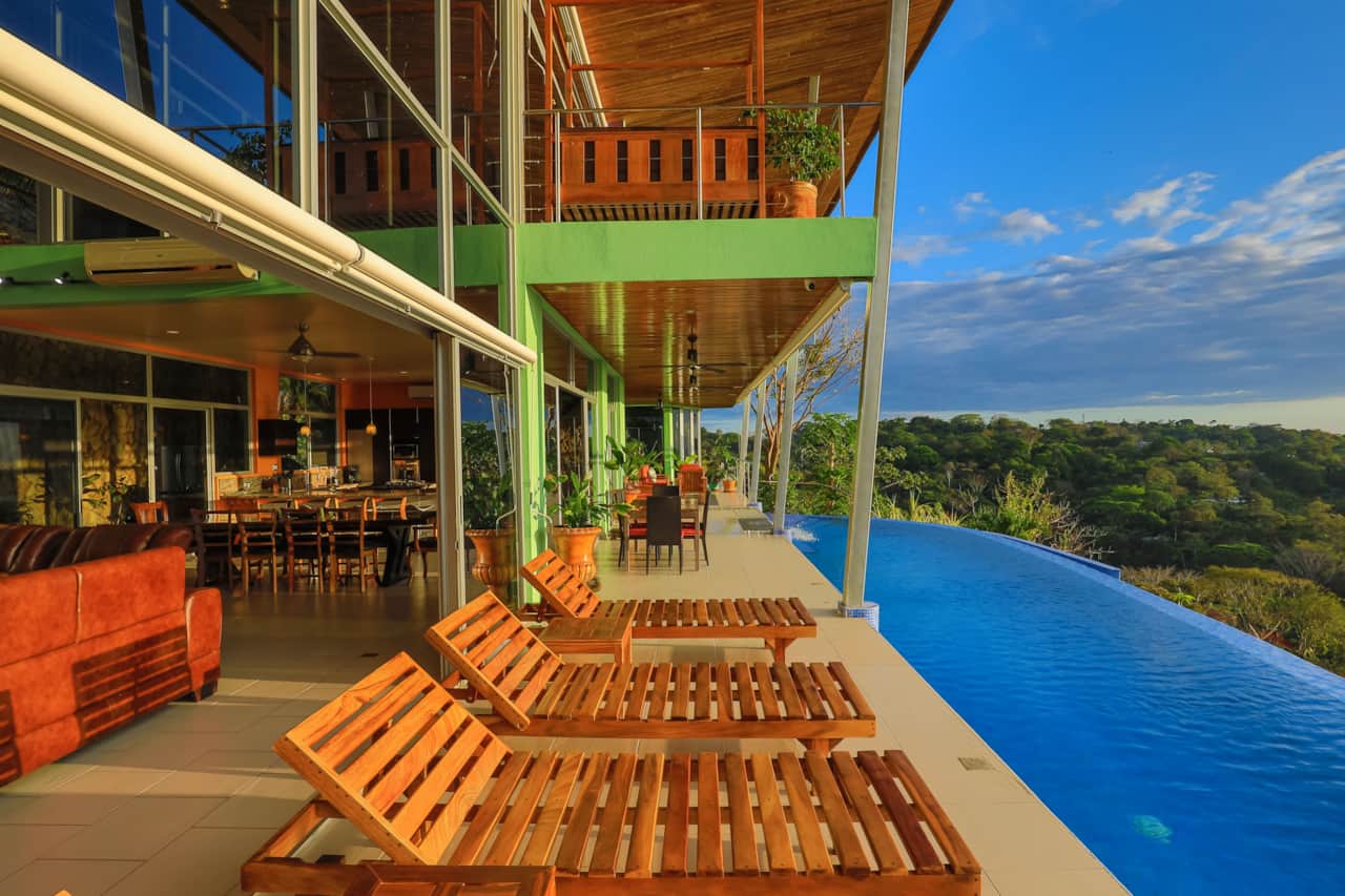 Bask in the sun and the refreshing ocean breeze on these oversized teak loungers (now with cushions)
