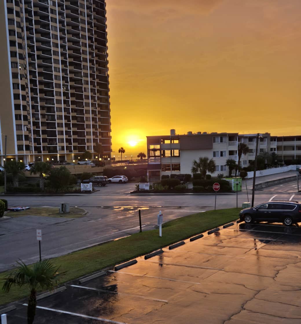 Sunrise View From the Balcony