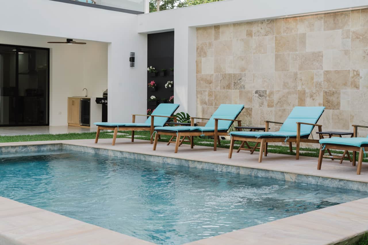 Pool pic with chairs