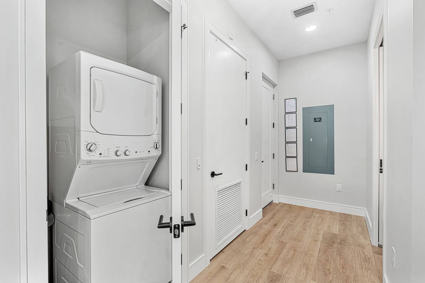 In-unit washer and dryer for added ease during your stay.
