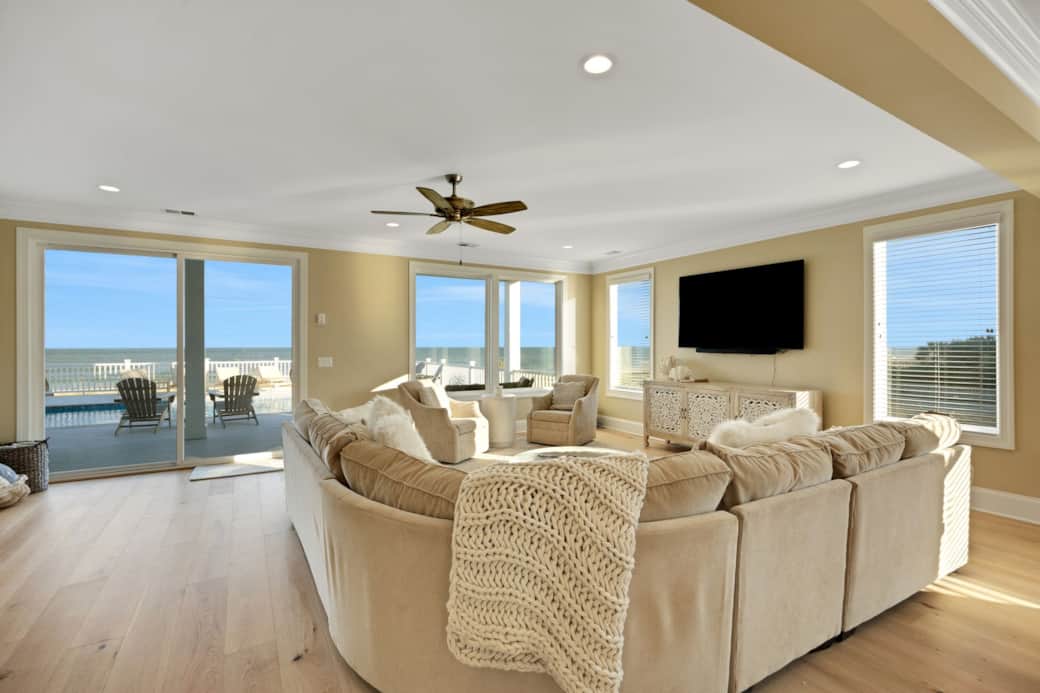 Living Room View to Ocean
